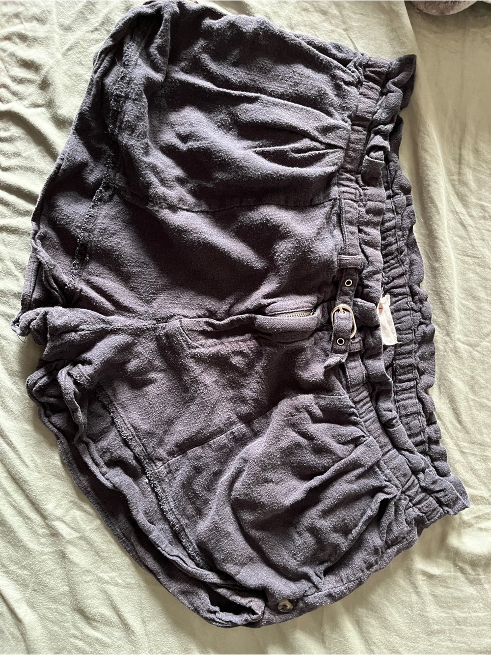 Womens Linen Blend Shorts